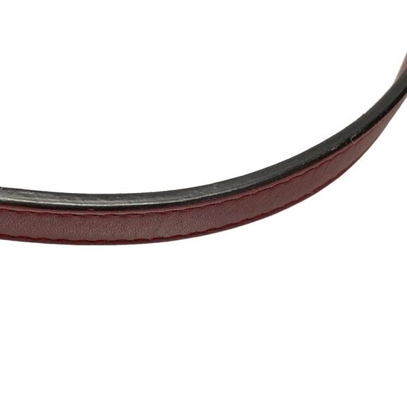 Christian Dior Handbag Saddle Bag Red Leather Gold Hw - Picture 13 of 15